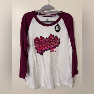 Authentic Starter Fun Graphic Print Baseball T-Shirt. L. NWT.